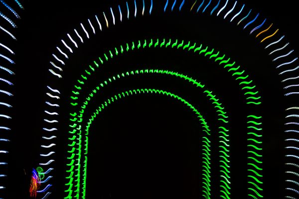 Lights - speeding through tunnel