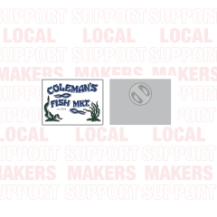 Coleman’s Fish Market Logo Enamel Pin