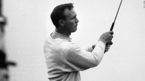 Arnold Palmer played in an exhibition match on Oglebay's Crispin Course in 1963.