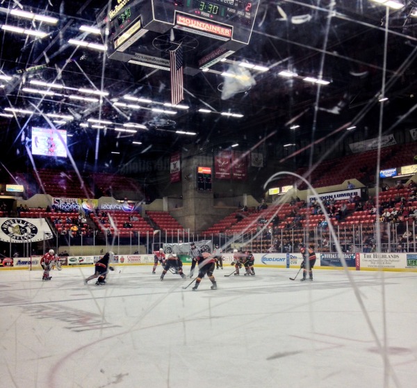 When the Wheeling Nailers are on their home ice at Wesbanco Arena, the Generations Suite offers fans this view of the live action. 