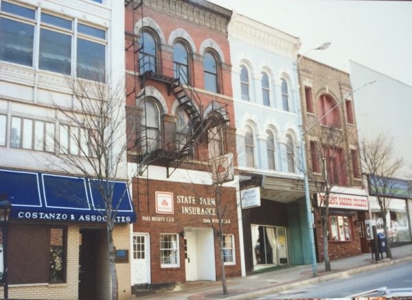 The Main Street office as it appeared before the 1995 renovations.