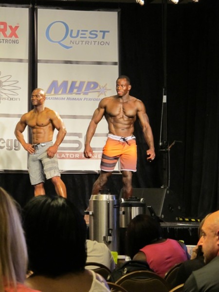 Mr. Youngblood on stage during the prejudging rounds of the 2015 North American Championships.