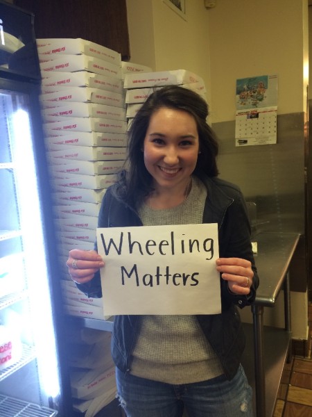 I chose DiCarlos because it’s a place that I grew up with. I have always loved the pizza. I also think it’s an important part of Wheeling history. - Brooke Bliefus-Hennen
