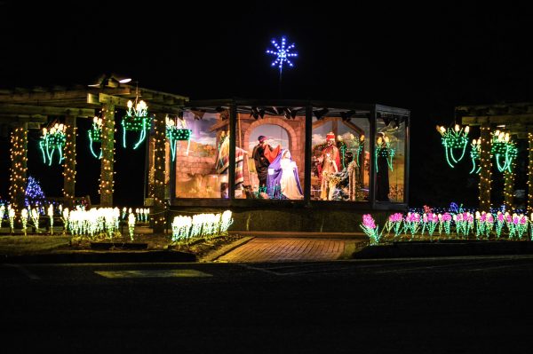 Lights - nativity scene