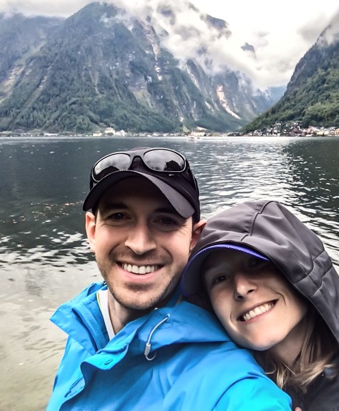 Derrick and Morgan traveled to Austria in September 2014 to research her father's roots. The couple also visited Ireland and Germany during the two-week vacation.
