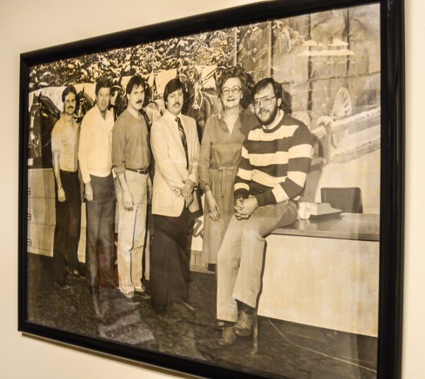 The walls inside the business are filled with framed photos depicting the history of the distributor.