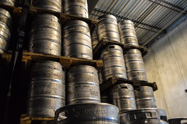 Several storage areas within the distributor are filled with kegs of draft beer for sale to local taverns and individuals, as well.