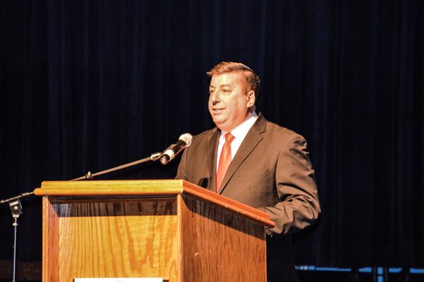 Wheeling's Vice Mayor Gene Fahey served as the Master of Ceremonies for the event, staged this year at Wheeling Island Hotel-Casino-Racetrack.