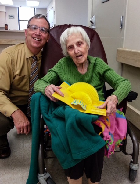Randy visits with his mother daily at Good Shepherd.