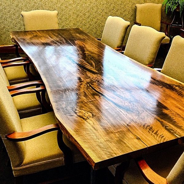 Main Street recently purchased this conference table for use inside its headquarters on Main Street.