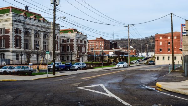 This area of downtown Wheeling, says Rusty, was one of a few locations where "Johns" could be found to supply the action they craved.