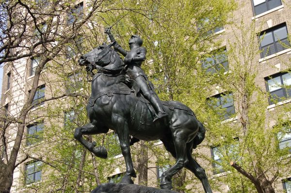 Joan of Arc sculpture in New York City. 
