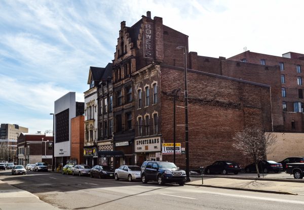 This stretch of Market Street in downtown Wheeling is in danger of demolition.