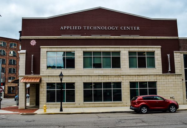 The Applied Technology Center is located at the corner of Market and 16th streets across from the B&O Building. The ATC houses the Mechatronics program along with the Petroleum Technology and Refrigeration, Air Conditioning and Heating Technology. 