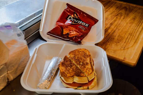 Gilson offers both traditional and specialty grilled cheese sandwiches.