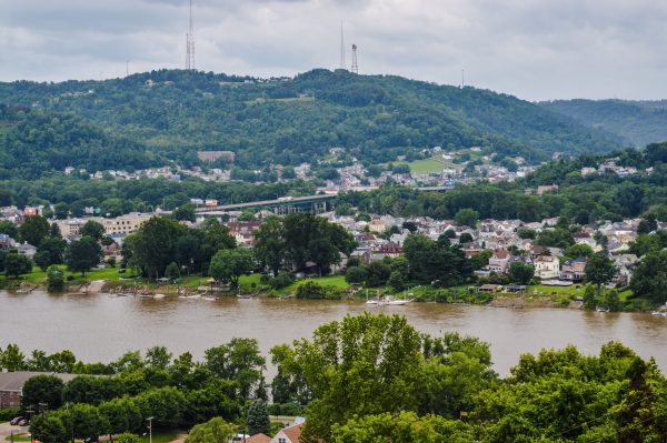 The Mount Wood Overlook offers a a great perspective of Wheeling Island.