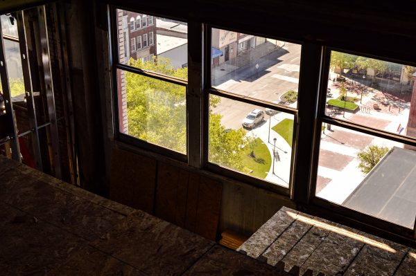 A few of the loft apartments will feature views of the downtown's Market Plaza.