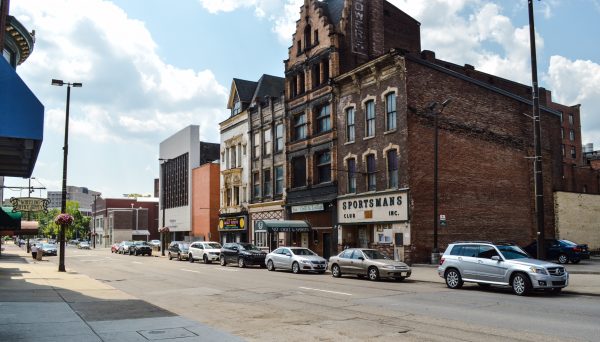 Members of Wheeling Council voted in favor of purchasing three of the four buildings along this stretch of Market Street.