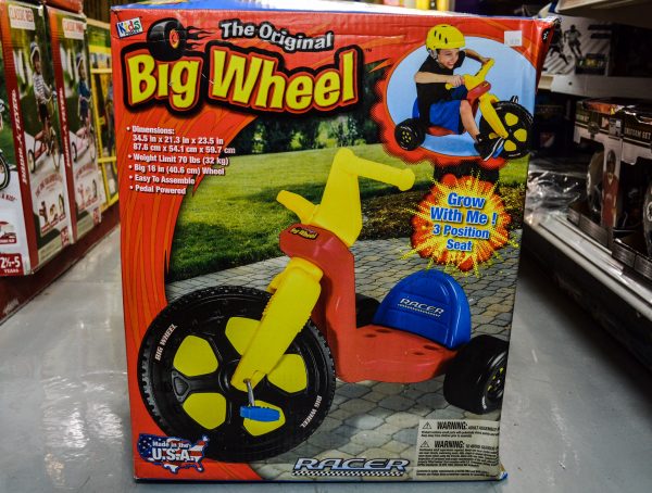 It's still made in the United States, and the Big Wheel remains a solid seller at DeLuxe Toy.