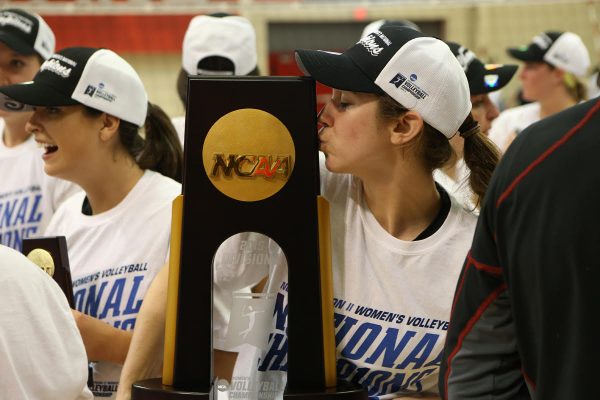 12/12/15; Tampa, Fla.; NCAA Division II Volleyball Championships hosted by University of Tampa. Championship Match. Palm Beach Atlantic vs. Wheeling Jesuit.
