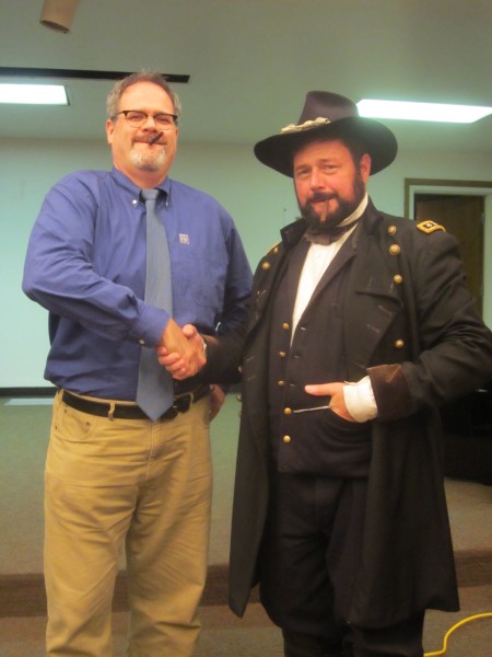 Duffy with Ulysses S. Grant, portrayed by Ken Serfass.