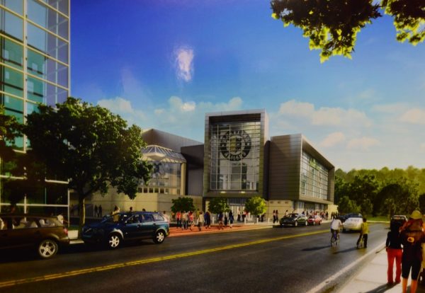 The facade project will make the arena much more visible at the end of 14th Street.
