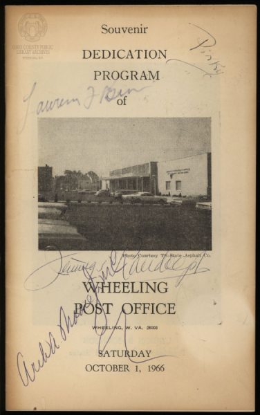 Wheeling Post Office dedication program 
