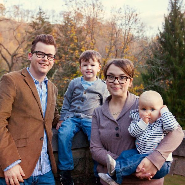 The Decker family - Sean, Gideon, his bride Bethany, and Greta. (Photo by Bennett McKinley)