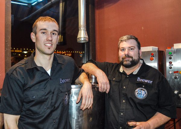 Brian Main and Jim Chaney are in charge of the brewing at the Wheeling Brewing Co.