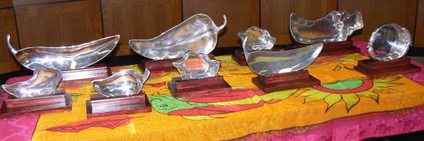 The awards bestowed to the winners each year.