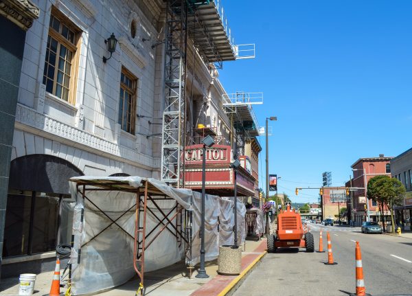 Wheeling Heritage has dedicated much attention to the restoration of the Capitol Theatre.