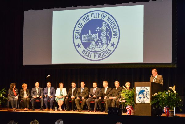 Mayor Elliott and the six council members were sworn into office last Friday at the Capitol Theatre.