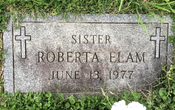This humble grave stone is location in a special section of the Mount Calvary Cemetery.