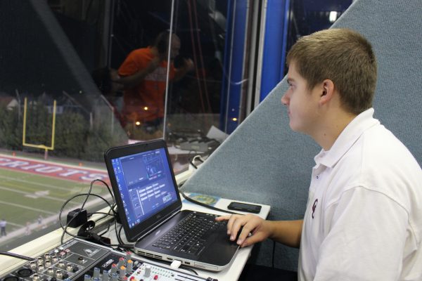 Kevin Stryker, a member of the class of 2015, was one of the first students to enroll in the broadcasting program at Wheeling Central Catholic. one of our initial crew members. Stryker is attending West Liberty University now and does help out with play-by-play at times with CCHS students.
