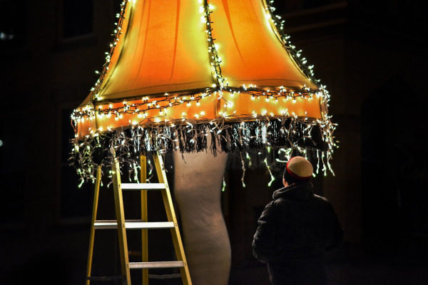 The "Leg Lamp," made famous by the movie, "A Christmas Story," made an appearance in last year's parade.