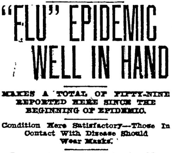 Flu Newspaper