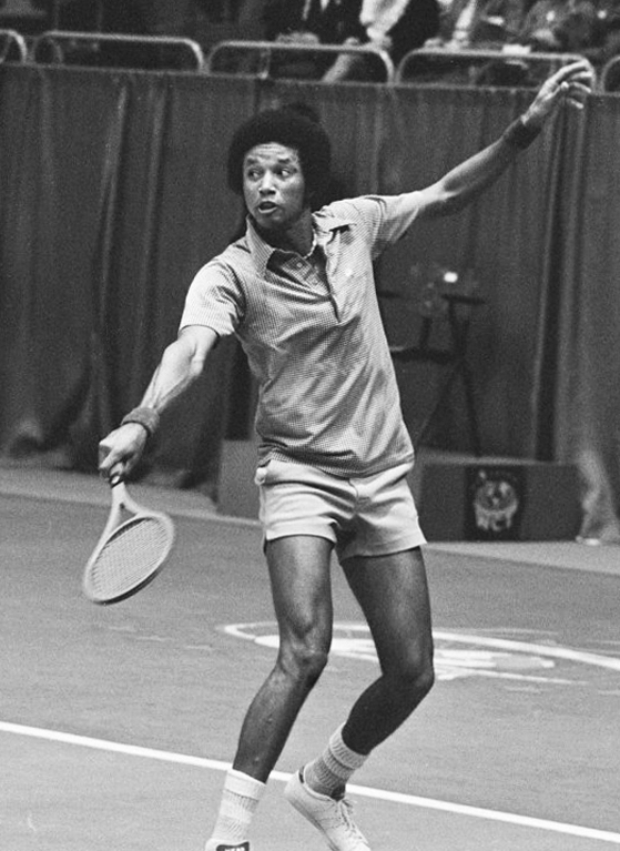 Arthur Ashe in 1975 World Tennis Tournament