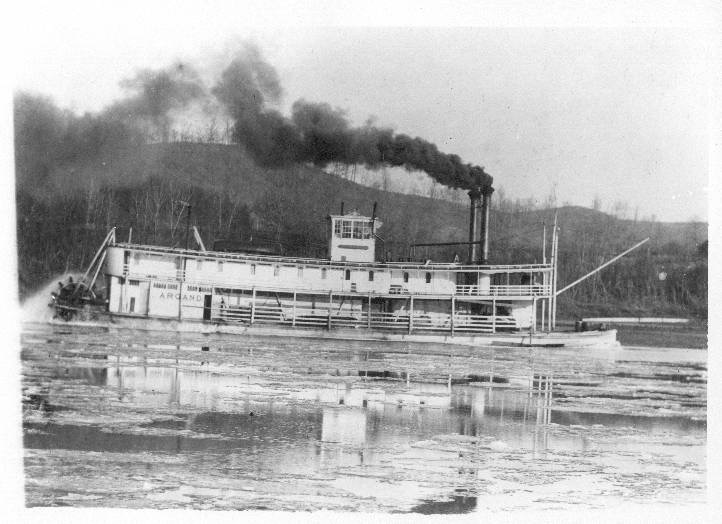Mary B. Greene took command of her very first steamer, the Argand, here in Wheeling in 1897