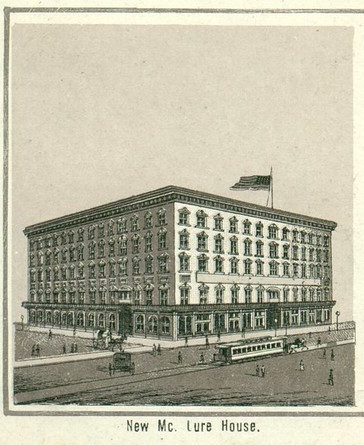 The McLure House Hotel as it appeared in circa 1885 