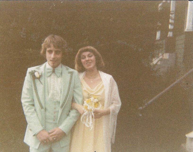 Michael and his future wife, Julie, at senior prom in 1978