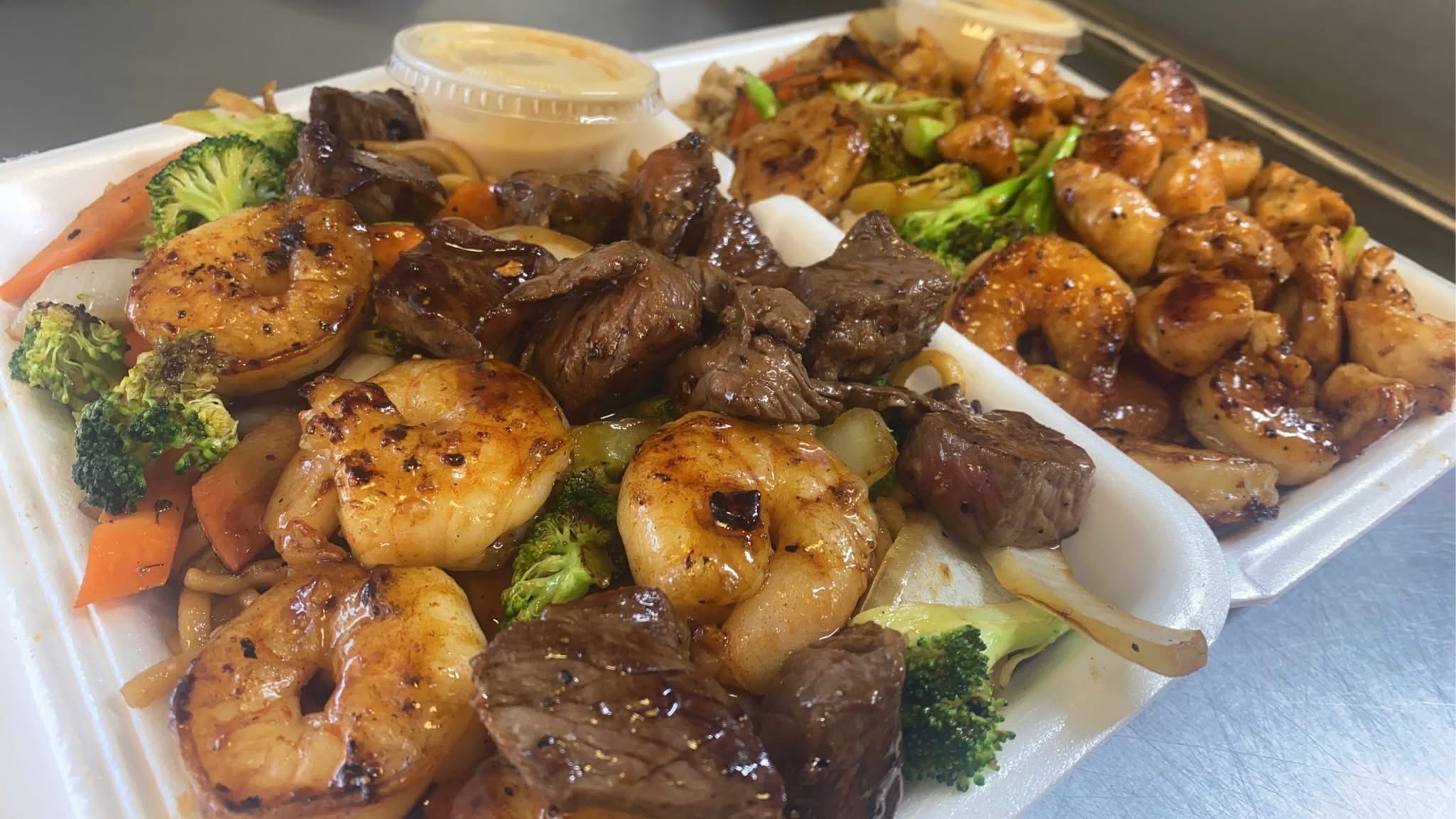 De Adi Hibachi shrimp and steak