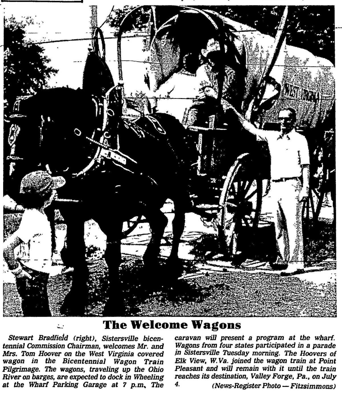 History in Reverse: The Day the Bicentennial Wagon Train Came to ...
