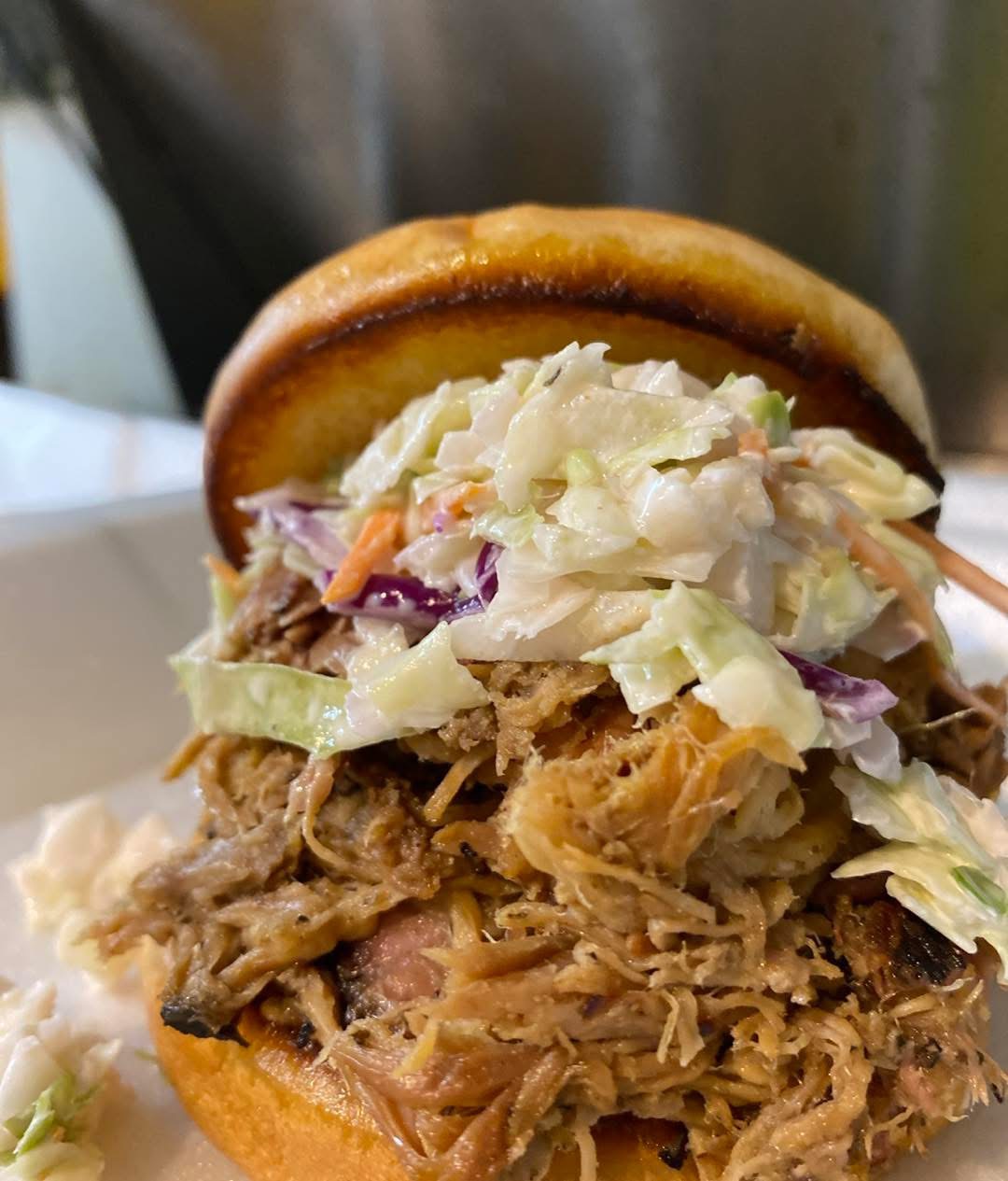 mason dixon bbq co pulled pork sandwich