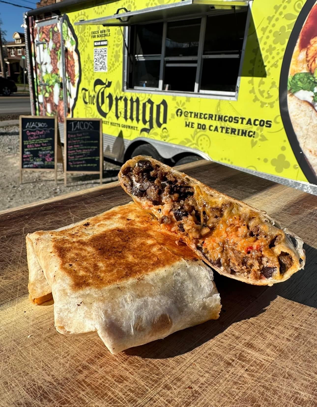 The gringos tacos food truck burrito