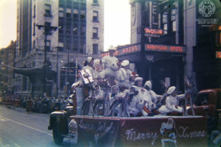 wheeling christmas parade 1958