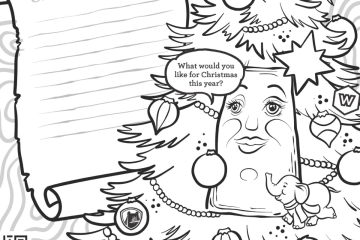 wheeling talking christmas tree coloring page