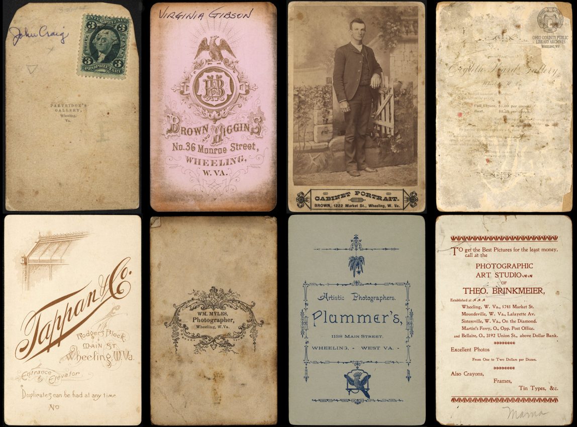 Early Wheeling Photographers cabinet cards